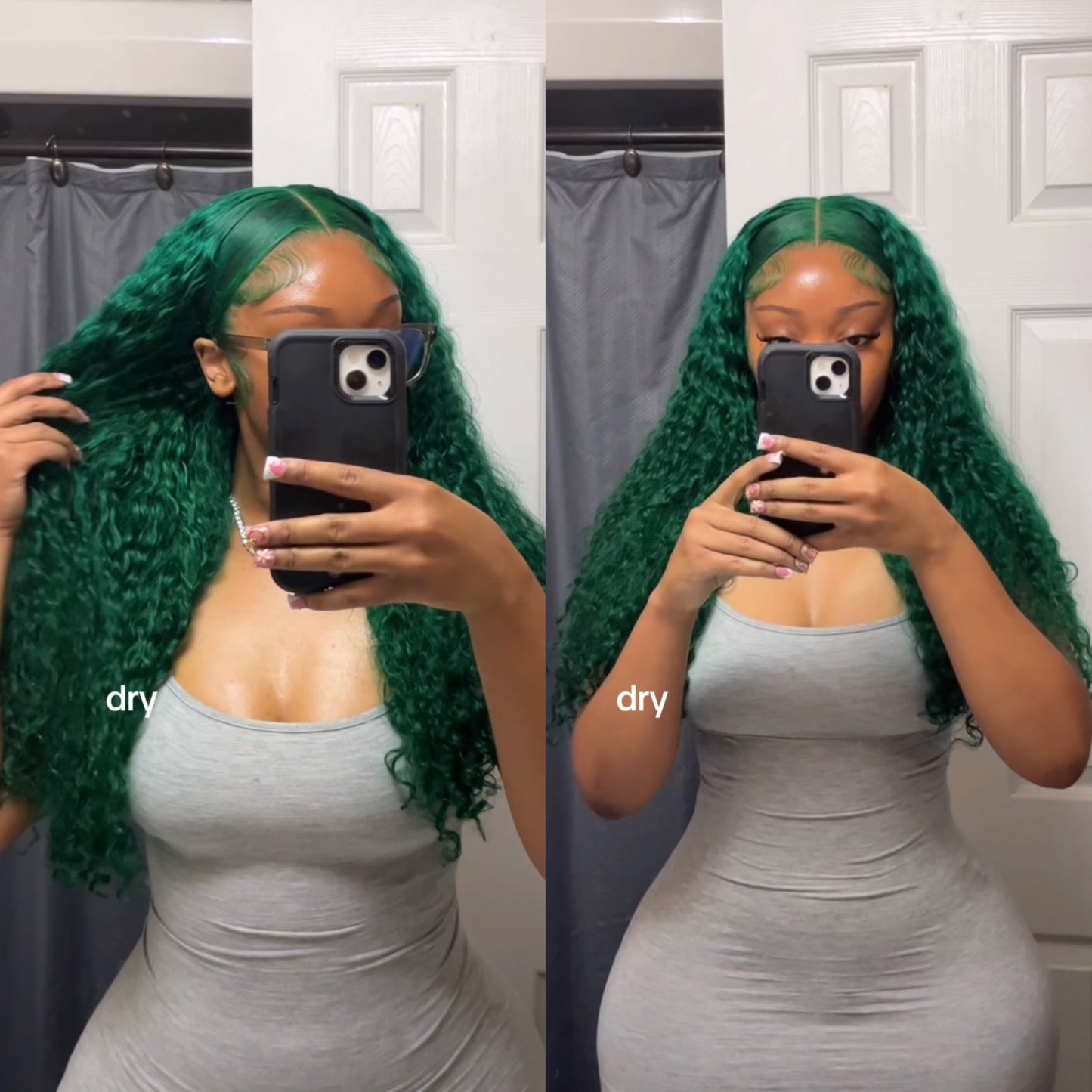 GATOR GREEN DEEP WAVE FRONTAL WIG