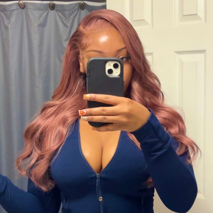 LIGHT PINK LACE FRONT WIG