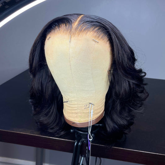 BLACK BLOWOUT BOB LACE FRONT WIG