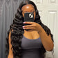 LONG BLACK LACE FRONTAL WIG