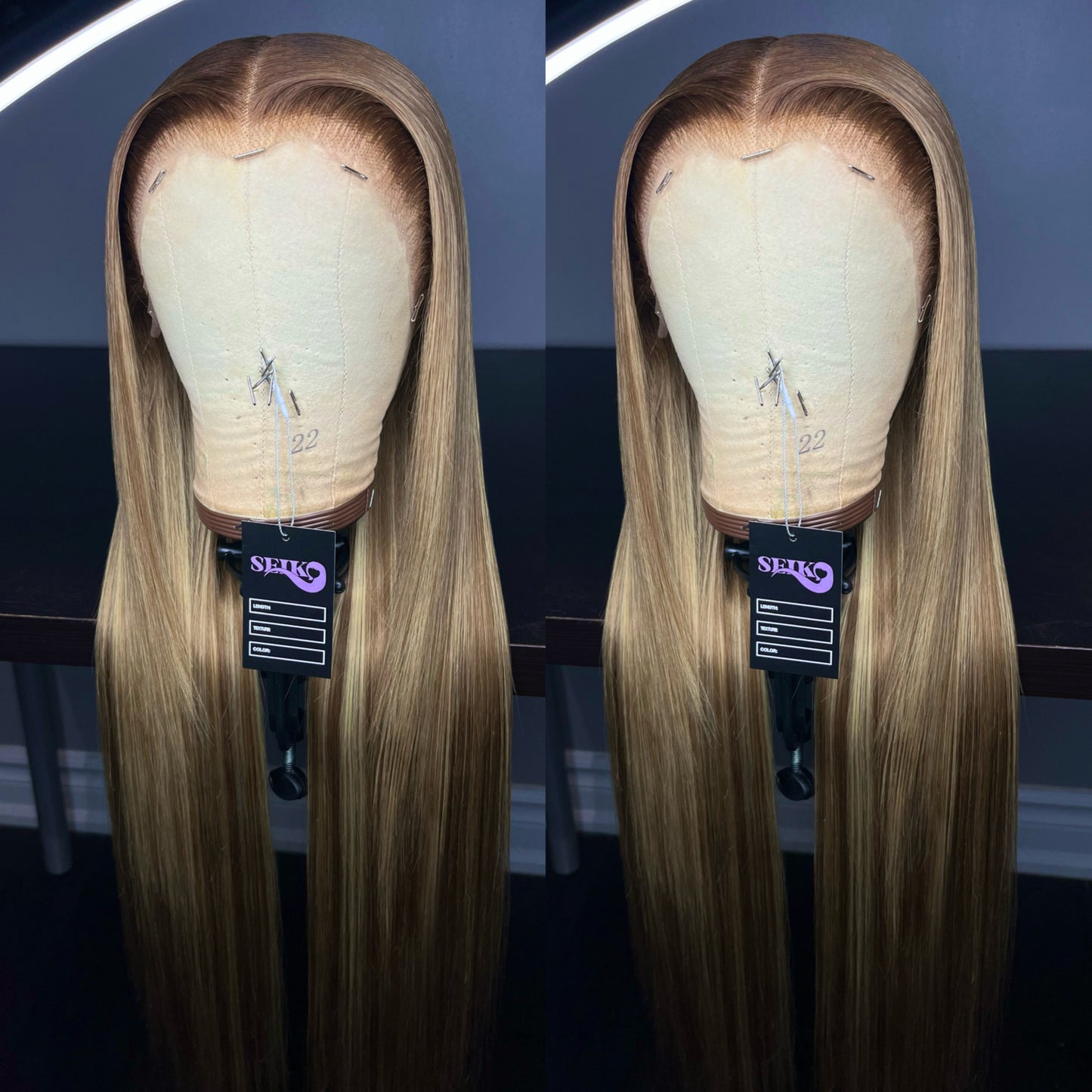 BALAYAGE BLONDE AND BROWN LACE FRONT WIG