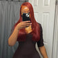 DARK GINGER LACE FRONT WIG