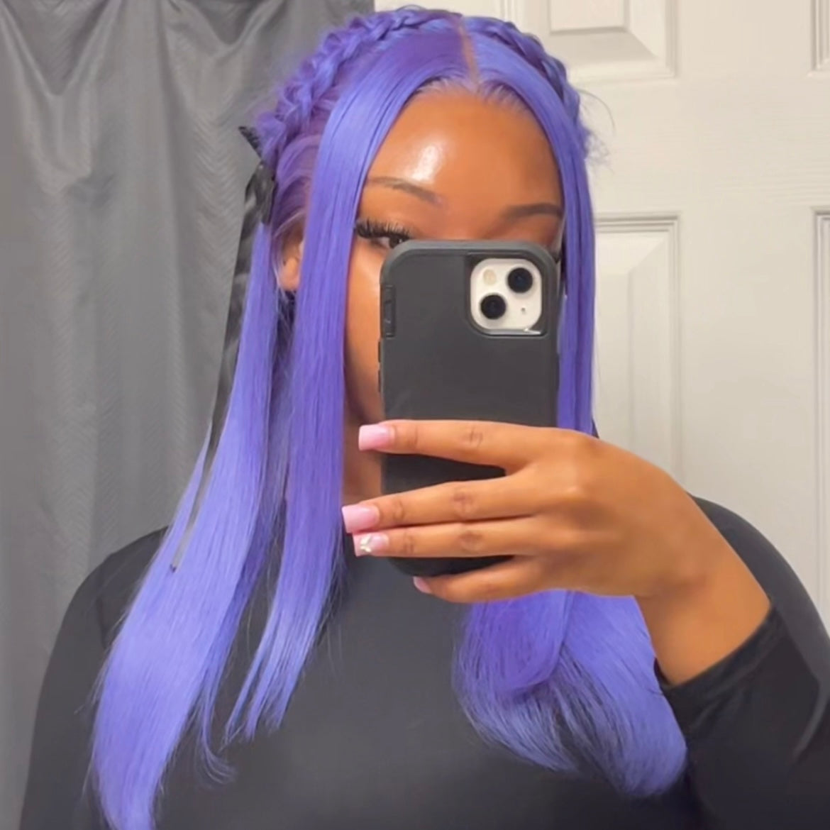 BLUNT PURPLE LACE FRONT WIG