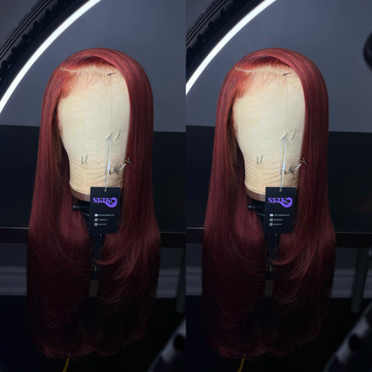 DARK GINGER LACE FRONT WIG