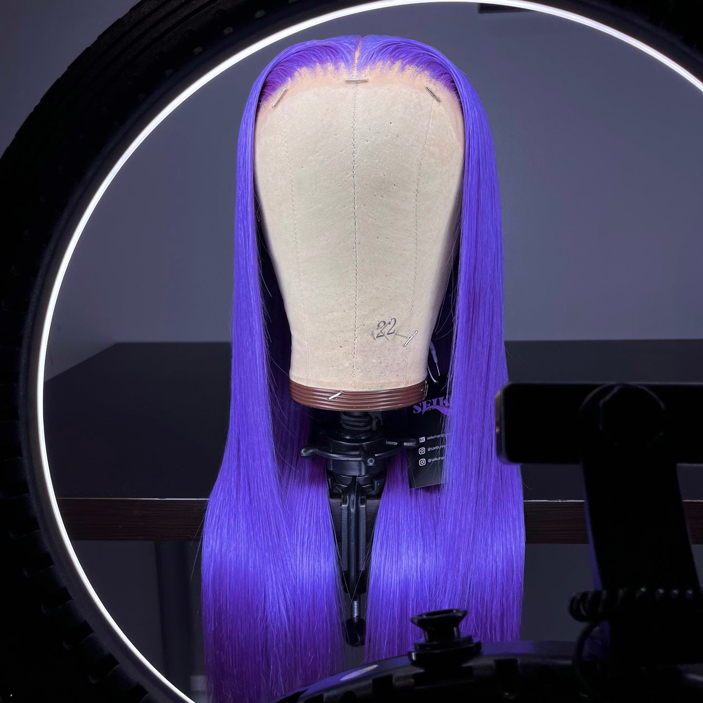 BLUNT PURPLE LACE FRONT WIG