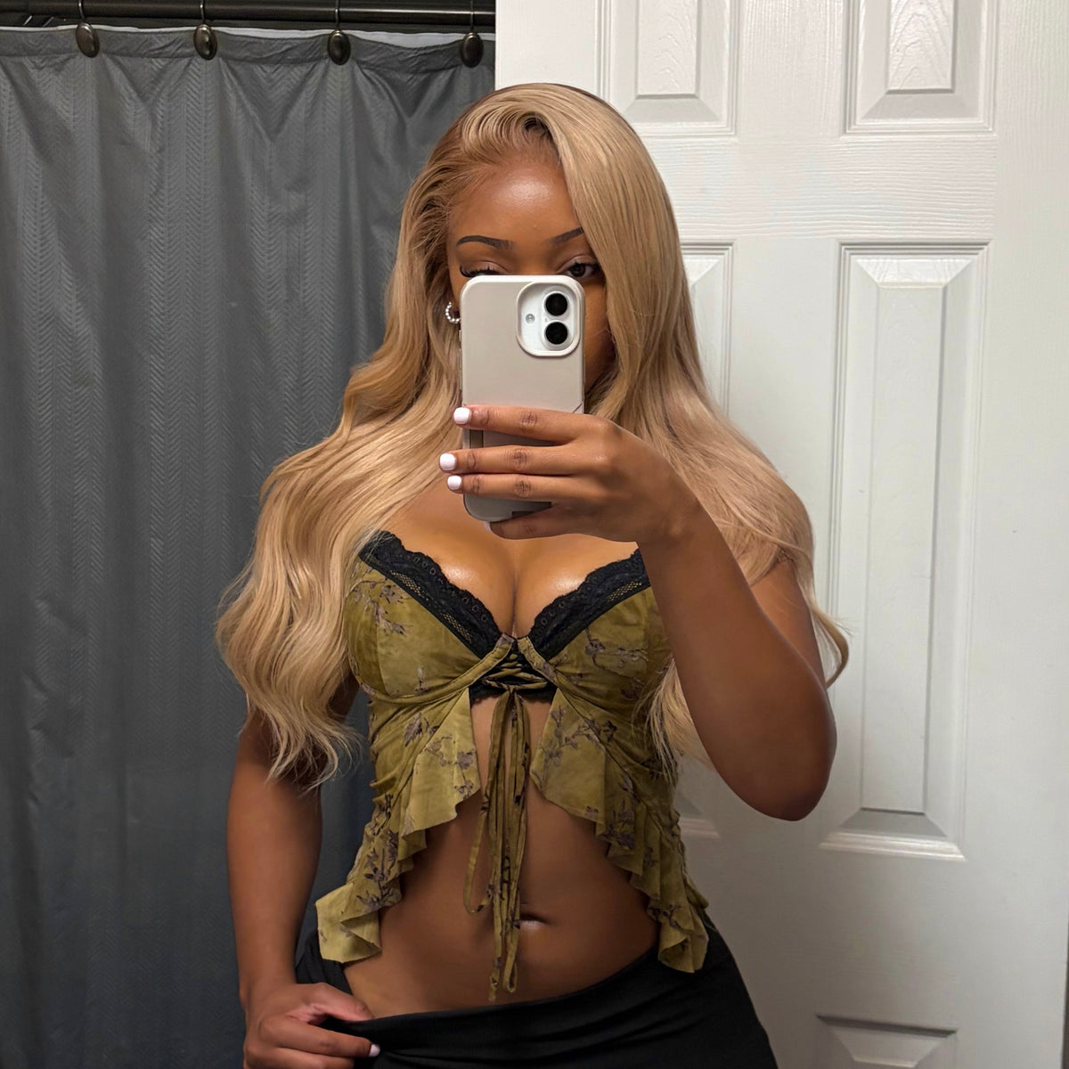 DARK ROOT BLONDE LACE FRONT WIG