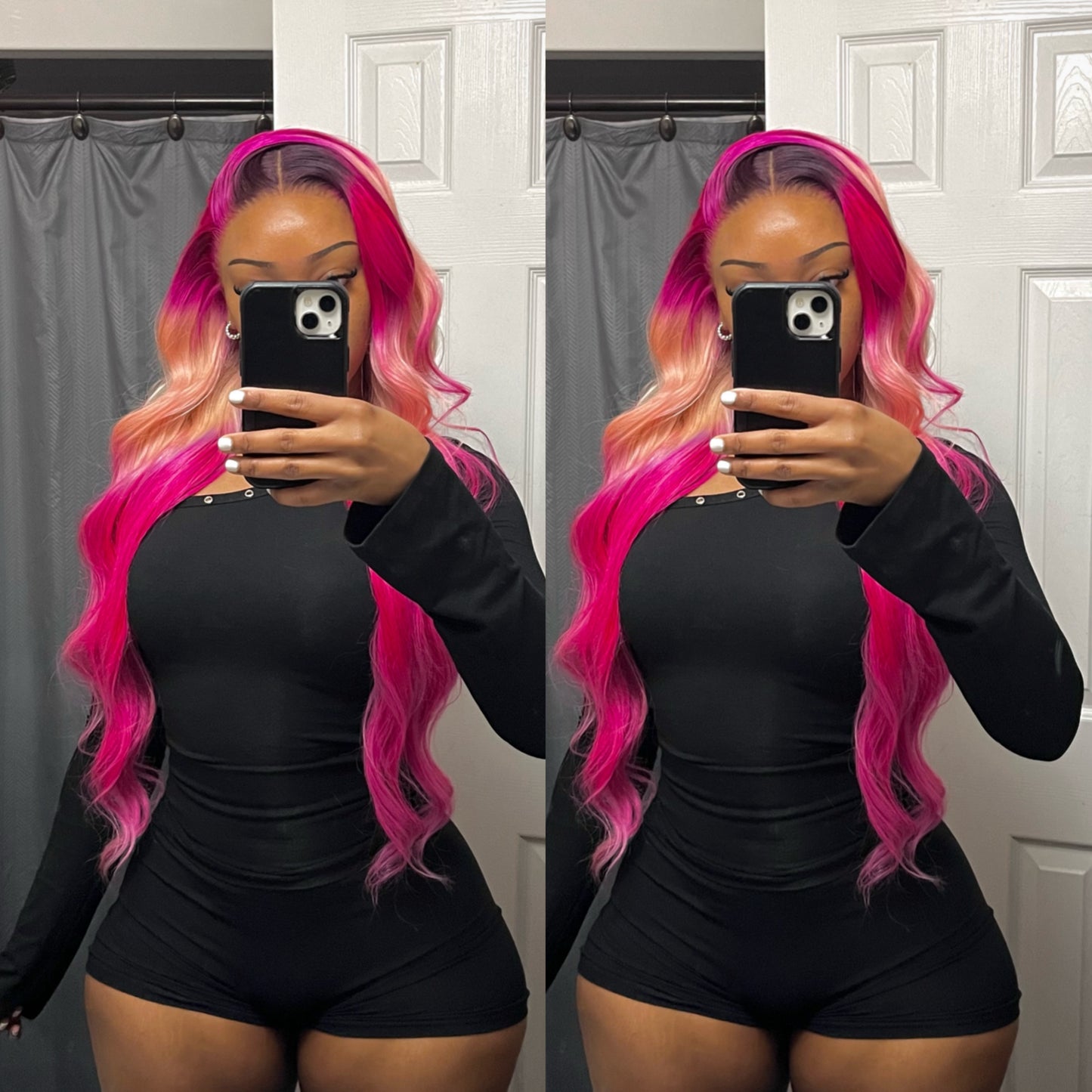 PINK & BLONDE OMBRÉ LACE FRONT WIG