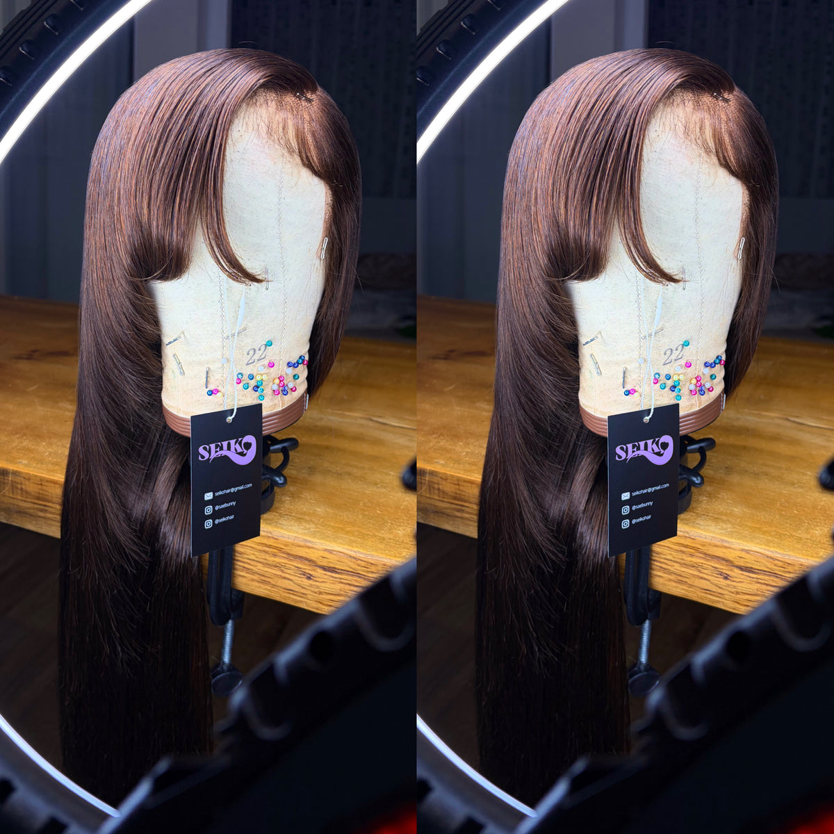 CHOCOLATE BROWN LACE FRONT WIG