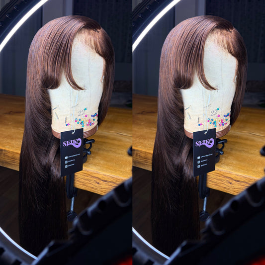 CHOCOLATE BROWN LACE FRONT WIG