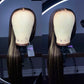 CHOCOLATE BROWN HIGHLIGHT GLUELESS WIG