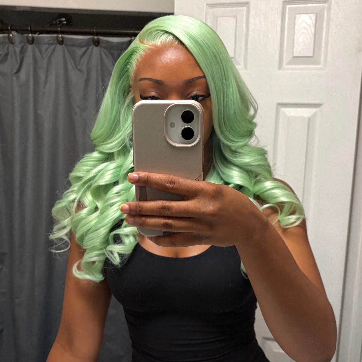 MINT GREEN LACE FRONT WIG