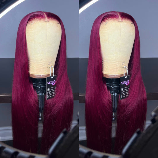 DARK CHERRY GLUELESS WIG