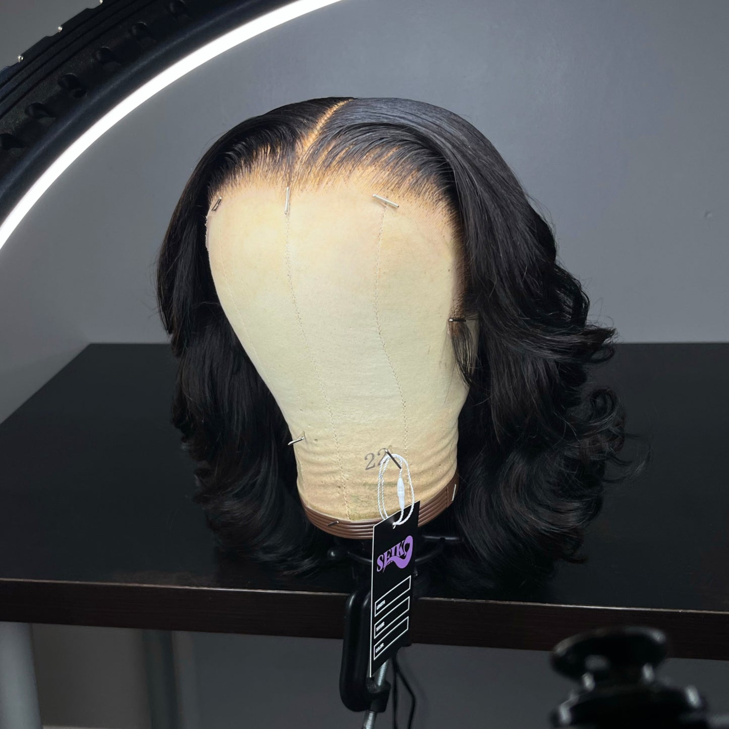 BLACK BLOWOUT BOB LACE FRONT WIG
