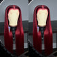 “CRIMSON” Deep Red Pre-Plucked Lace Frontal Wig