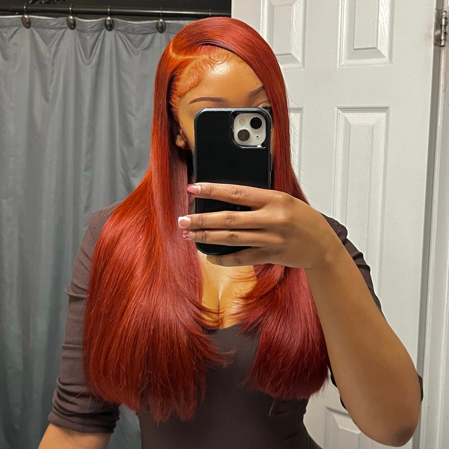 DARK GINGER LACE FRONT WIG