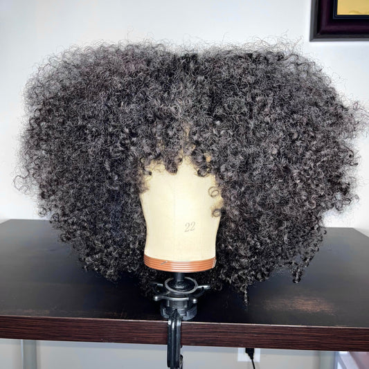 NATURAL KINKY CURLY HEADBAND WIG