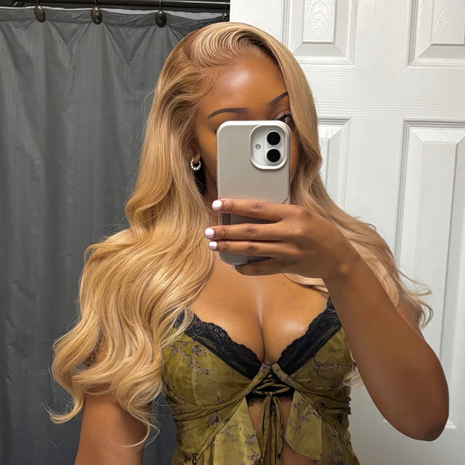 DARK ROOT BLONDE LACE FRONT WIG