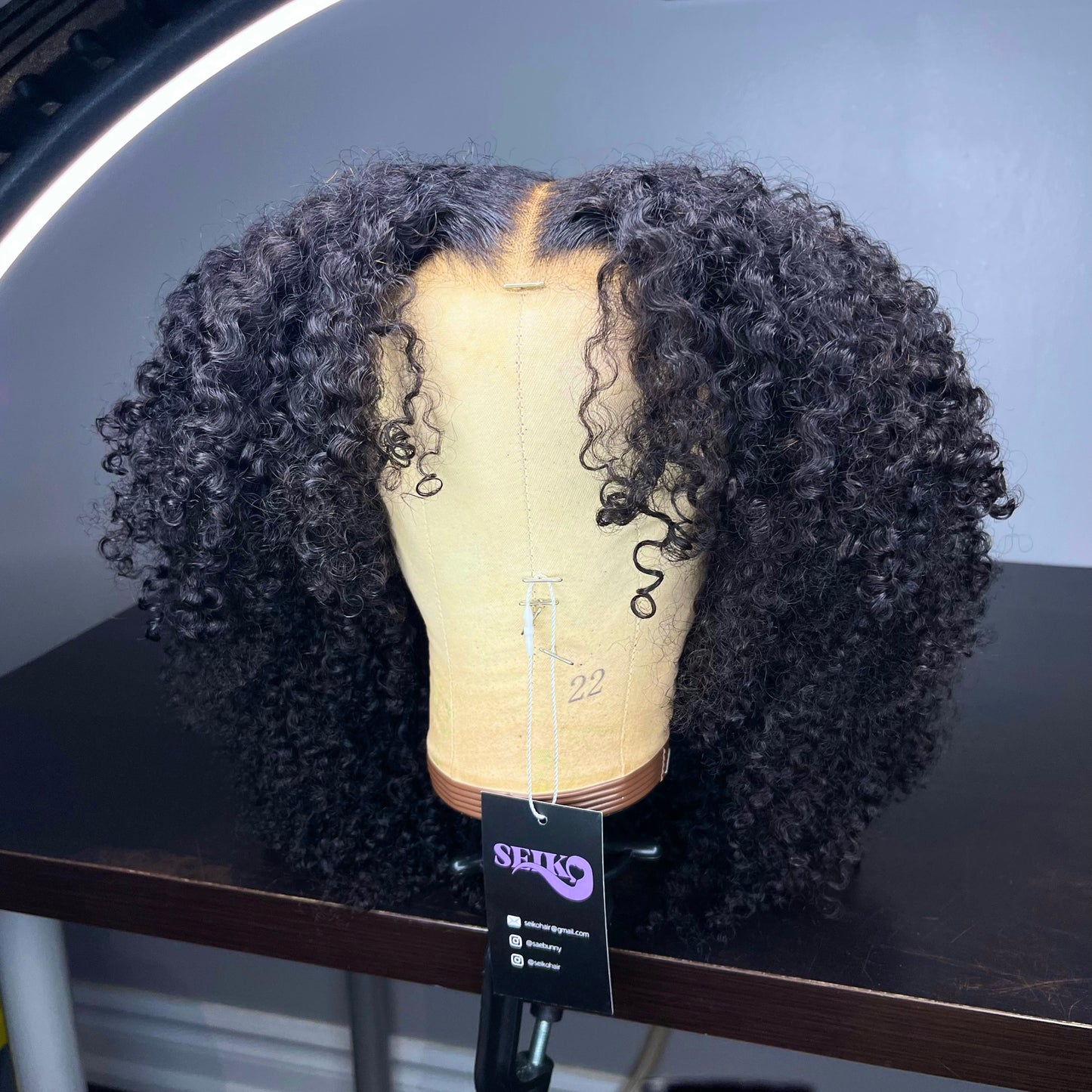 AFRO CURLY GLUELESS WIG