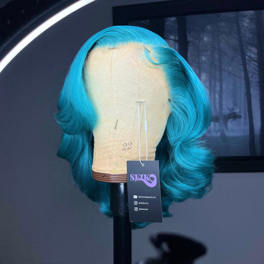 AQUA BLUE LACE FRONT WIG