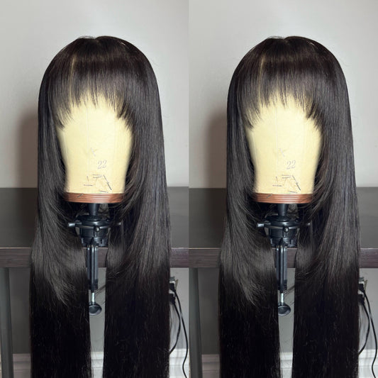 FRINGE BANG LAYERED LACE FRONT WIG