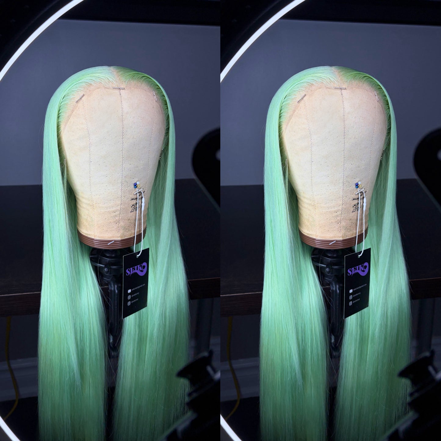 MINT GREEN LACE FRONT WIG