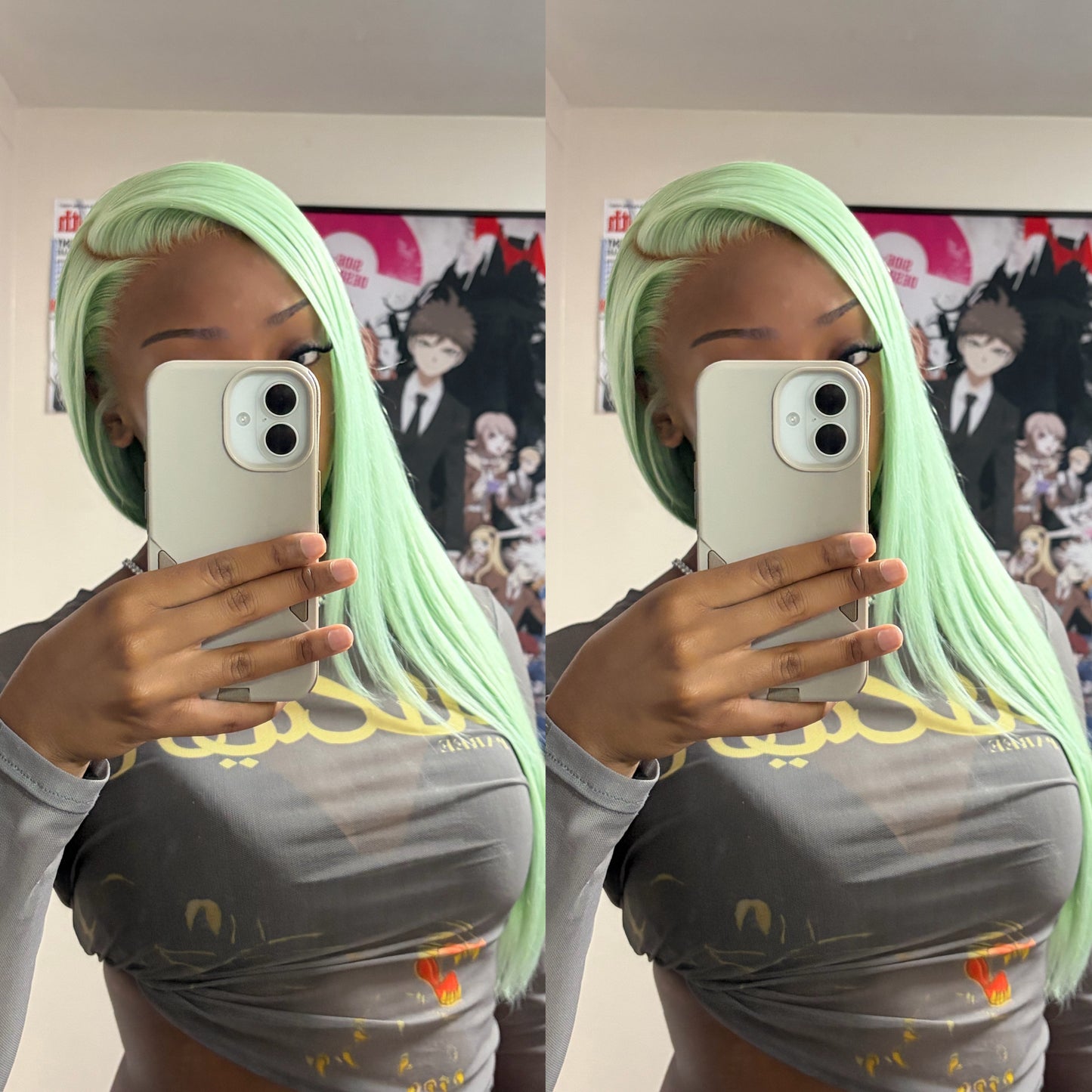 MINT GREEN LACE FRONT WIG