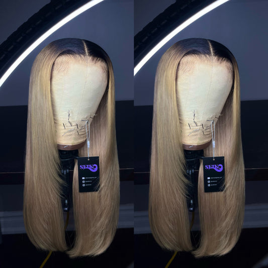 DARK ROOT GLUELESS WIG