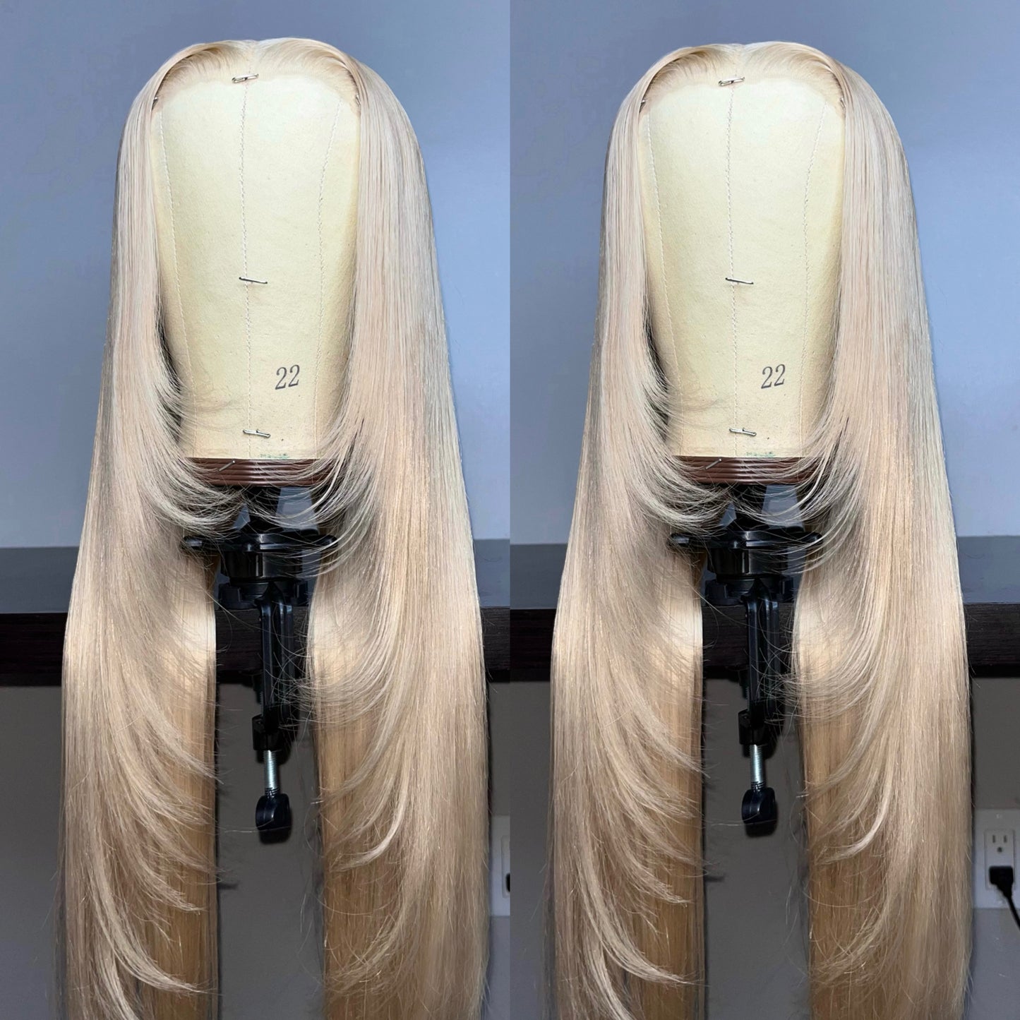 ASH BLONDE LAYERED WEAR & GO WIG