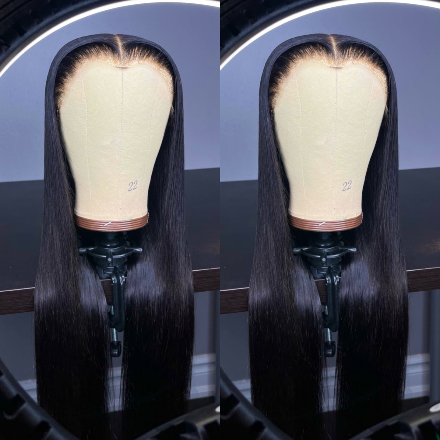 NATURAL BLACK STRAIGHT LACE FRONT WIG