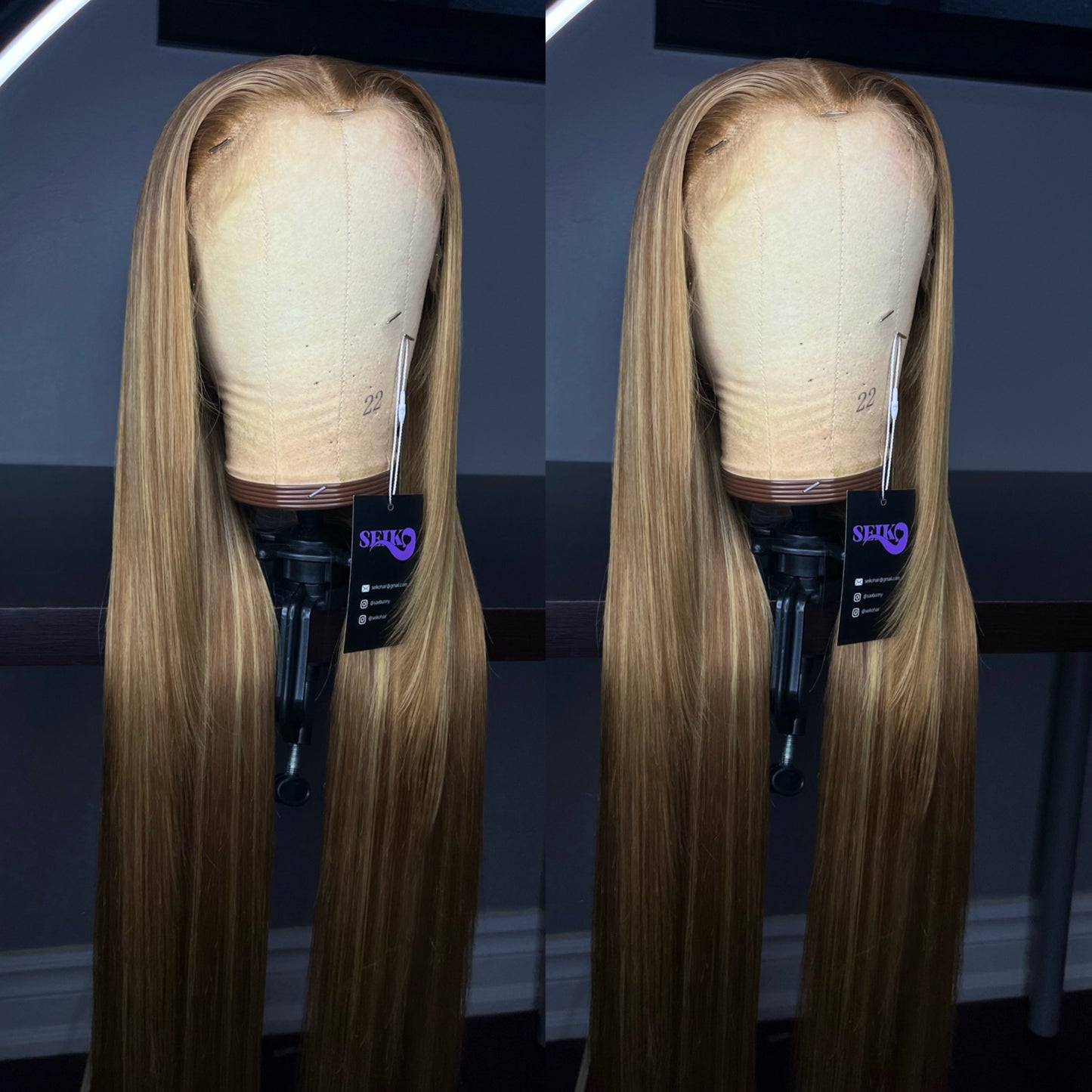 BLONDE HIGHLIGHT LACE FRONT WIG