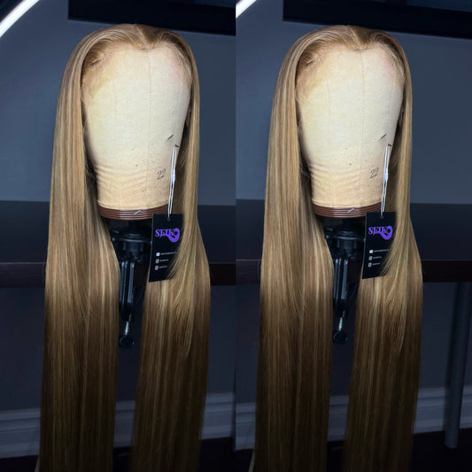 BLONDE HIGHLIGHT LACE FRONT WIG