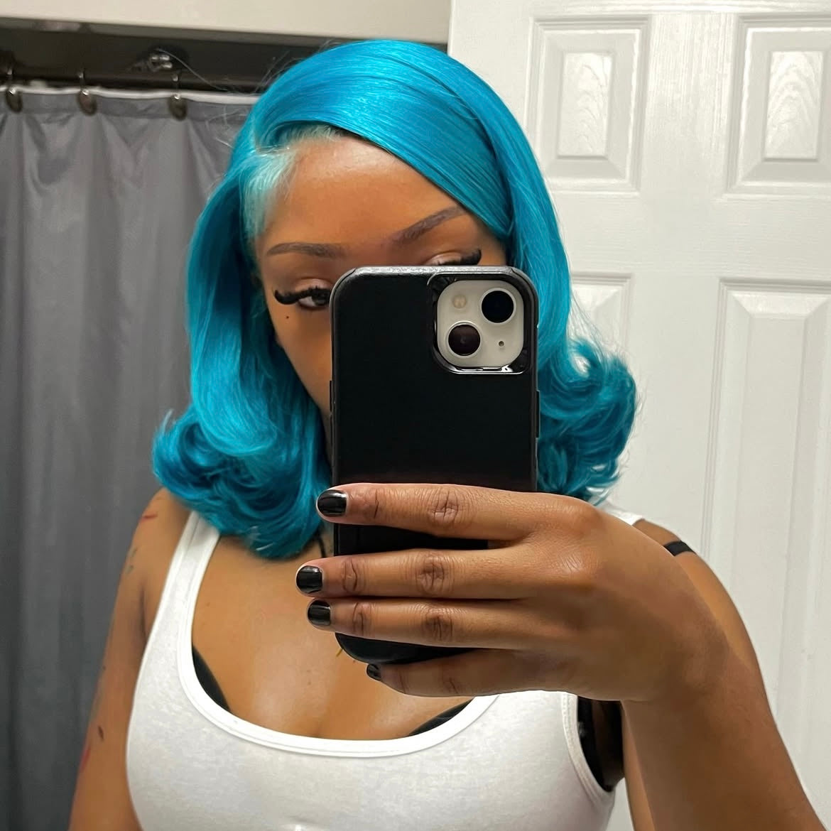 AQUA BLUE LACE FRONT WIG