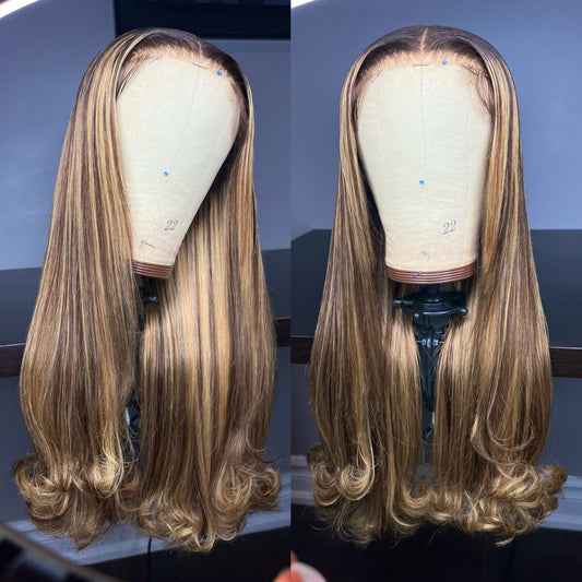 BALAYAGE HIGHLIGHT GLUELESS WIG