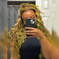 CUSTOM SAGE/BROWN HIGHLIGHT LACE FRONT WIG