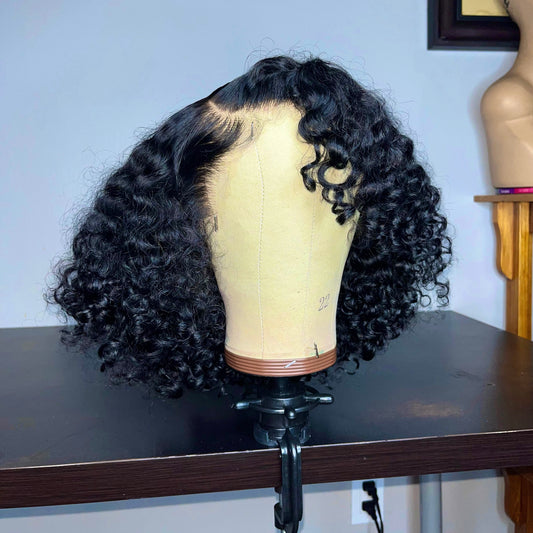 CURLY BOB HD LACE FRONT WIG