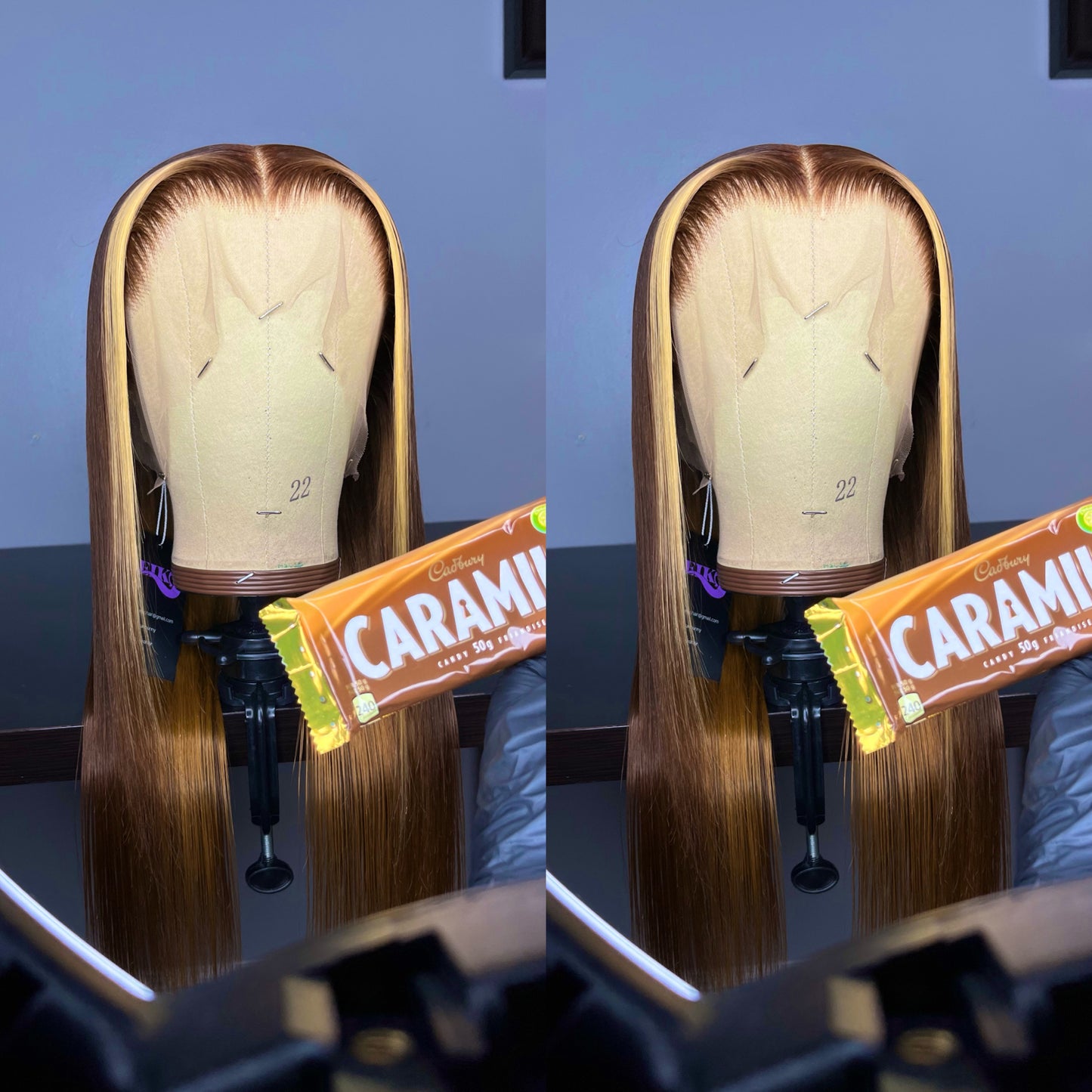 “CARAMILK” Pre-plucked Lace Frontal Wig