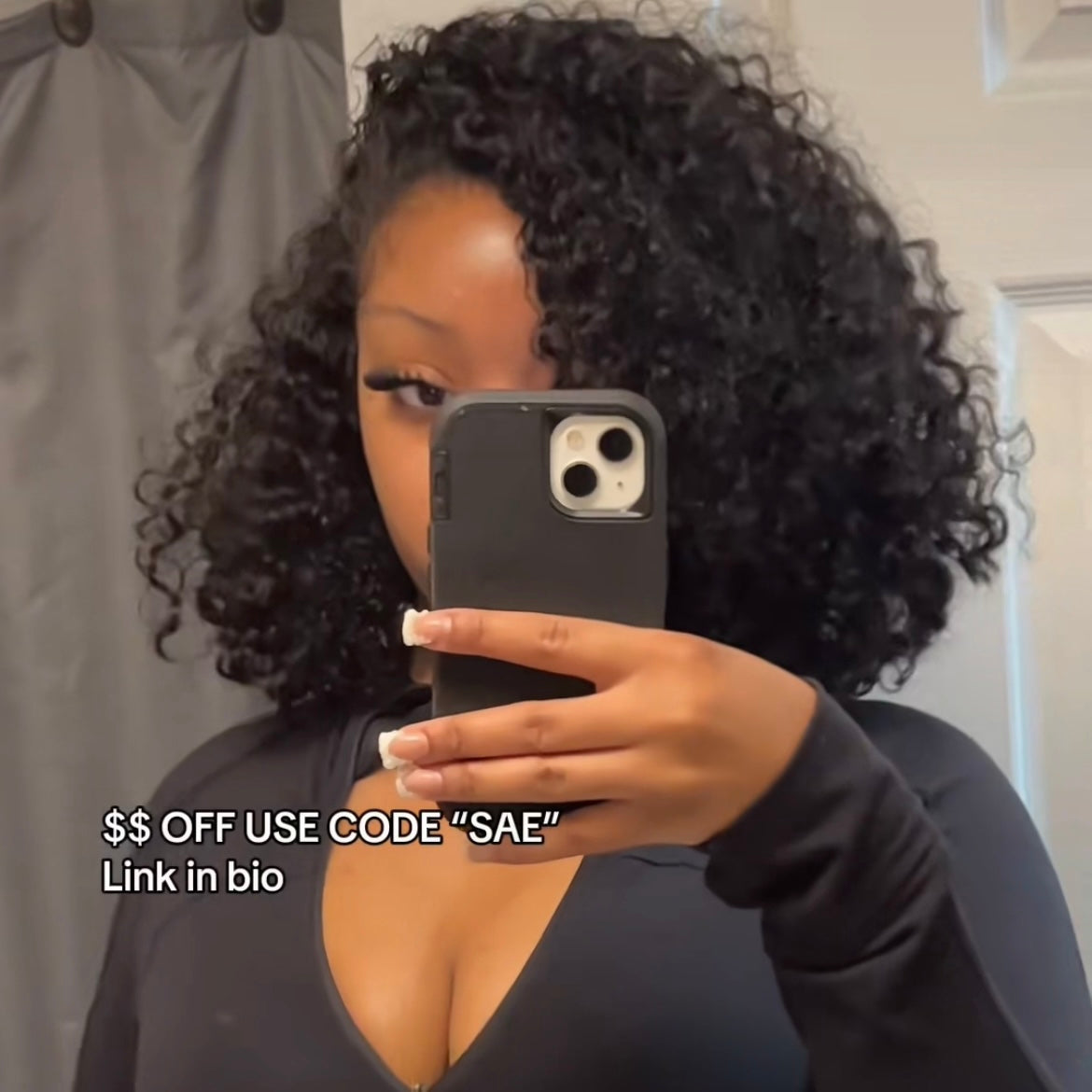 JERRY CURLY BOB LACE FRONT WIG