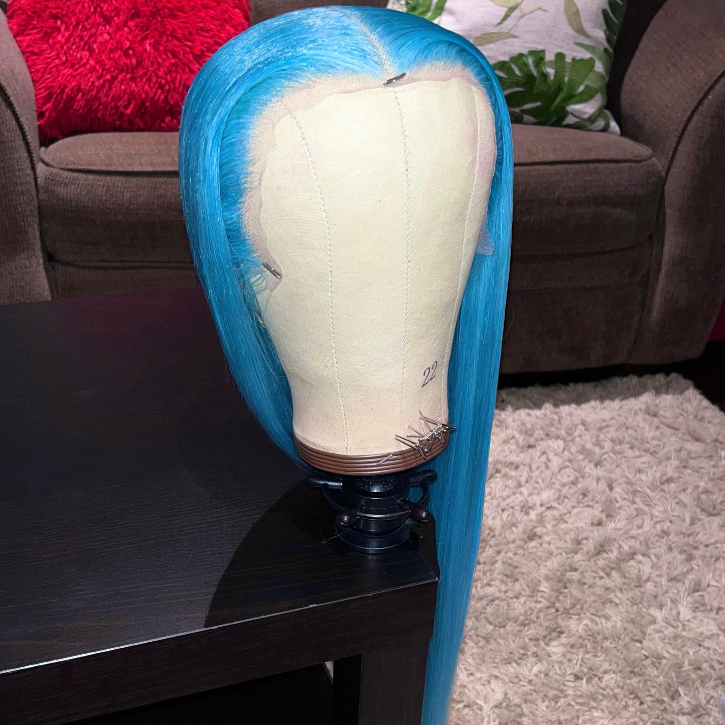 LIGHT BLUE LACE FRONT WIG