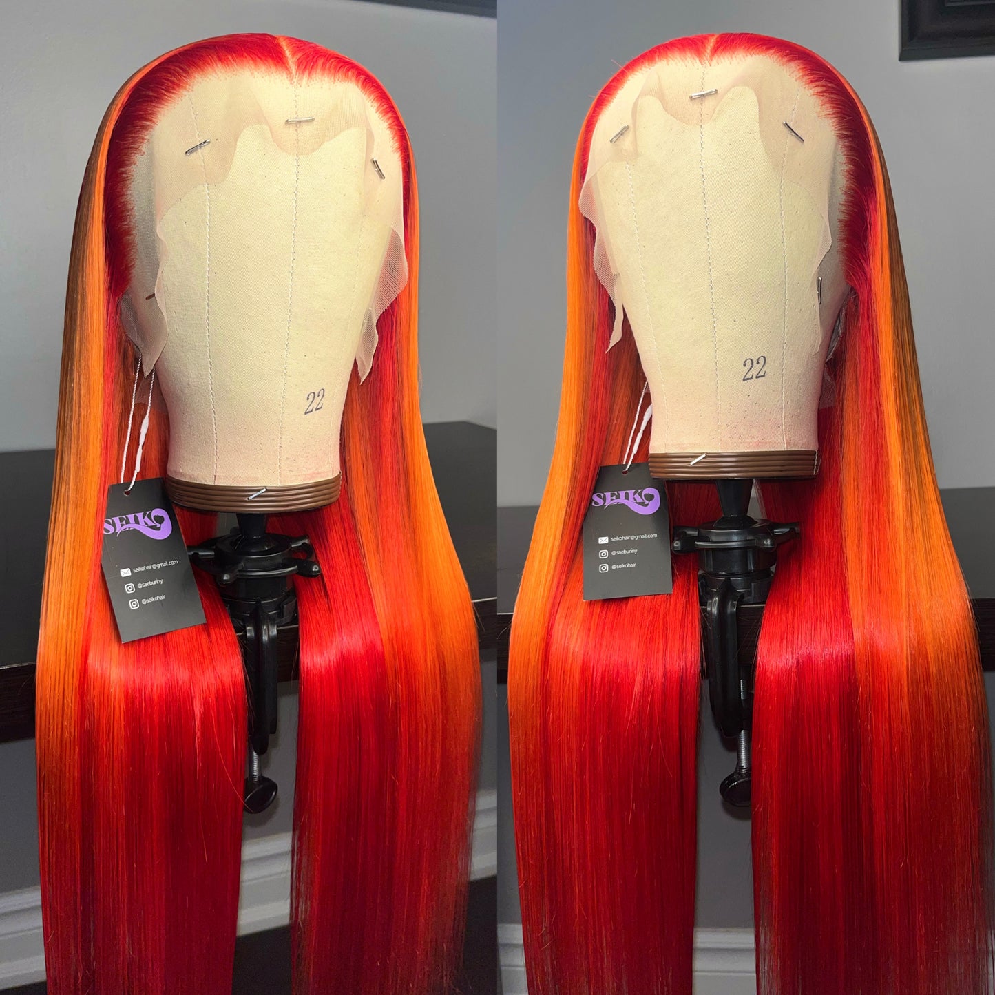 “FIREBALL” Pre-plucked Lace Frontal Wig