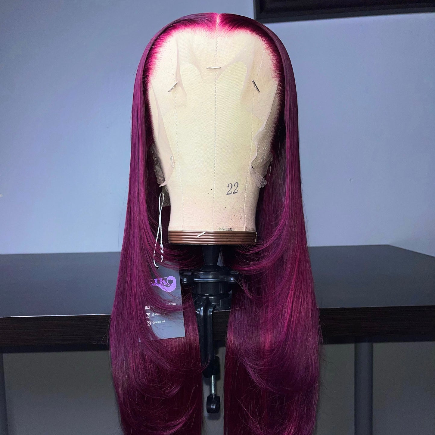 “SUGARPLUM” Layered Pre-Plucked Lace Frontal Wig