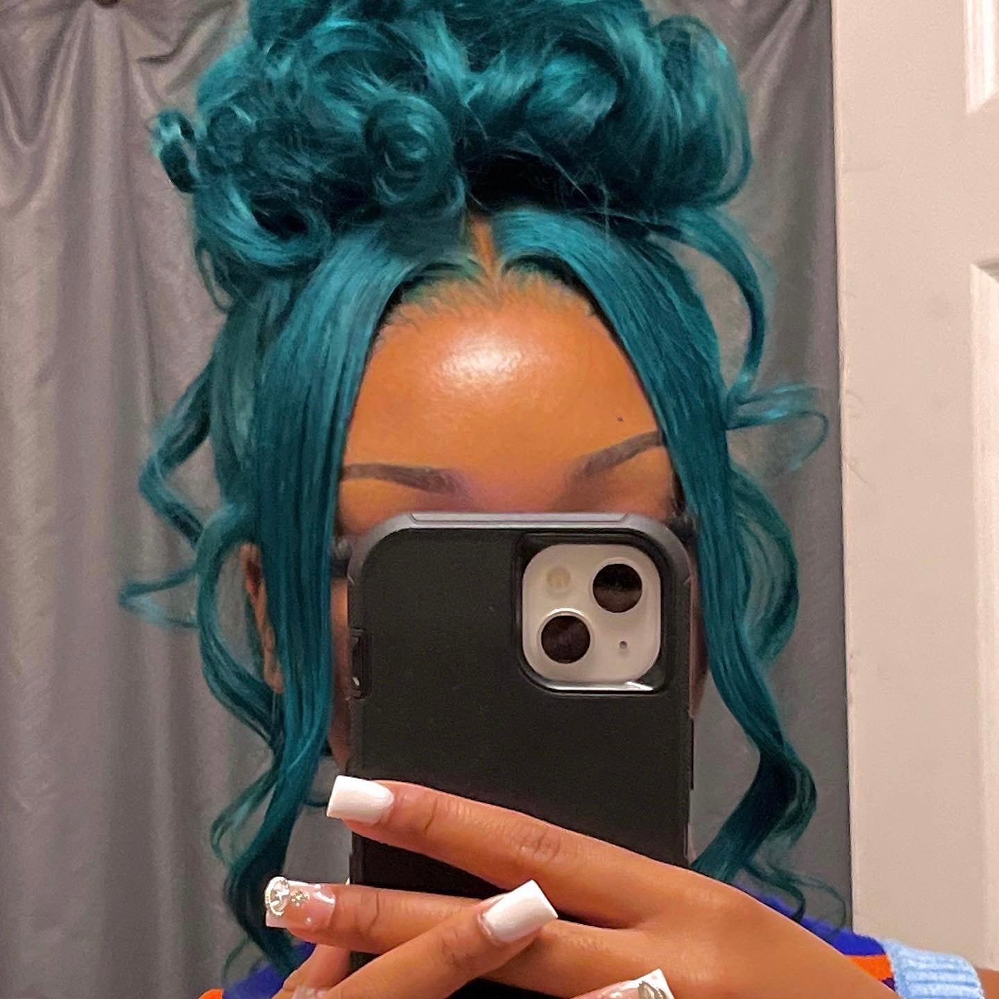 EMERALD GREEN LACE FRONTAL WIG