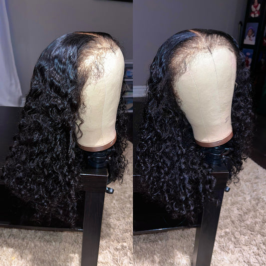 4C HAIRLINE NATURAL DEEP WAVE HD LACE FRONTAL WIG